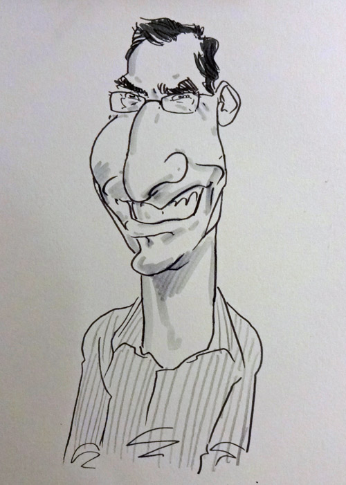 west midlands live caricaturist drawing