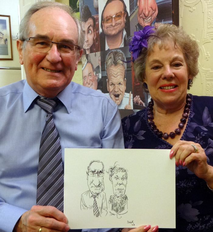 worcester live caricaturist wedding