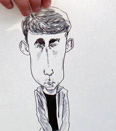 sample drawing by live caricaturist